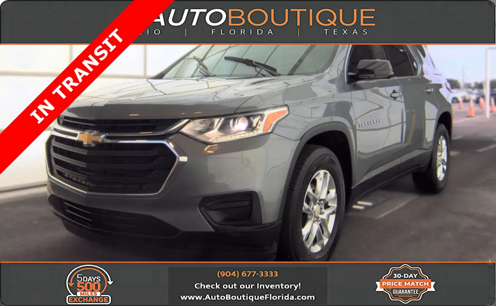 Gray 2018 Chevrolet Traverse LS for sale in Jacksonville, FL