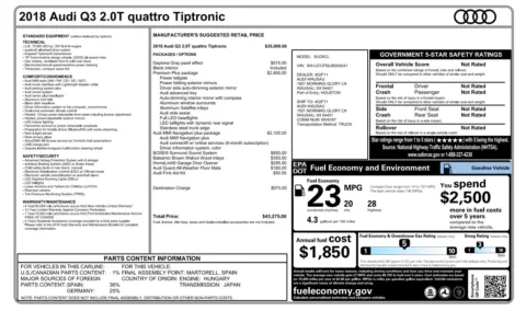 Photos of 2018 Audi Q3 Premium Plus for sale in Jacksonville, FL at Auto Boutique Florida