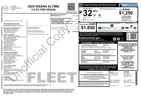 More photos of 2025 Nissan Altima SV at Auto Boutique Florida, FL
