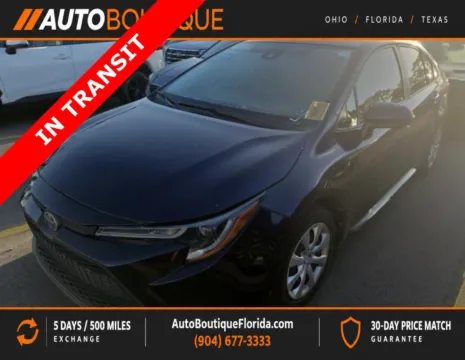 Blue 2020 Toyota Corolla LE for sale in Jacksonville, FL