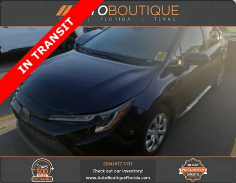 Blue 2020 Toyota Corolla LE for sale in Jacksonville, FL
