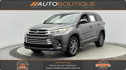 Gray 2018 Toyota Highlander XLE for sale in Jacksonville, FL