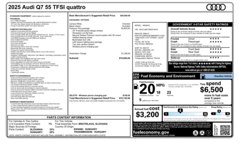 More photos of 2025 Audi Q7 Premium Plus at Auto Boutique Florida, FL