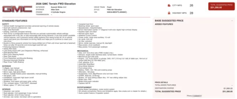 More photos of 2026 GMC Terrain FWD Elevation at Auto Boutique Florida, FL