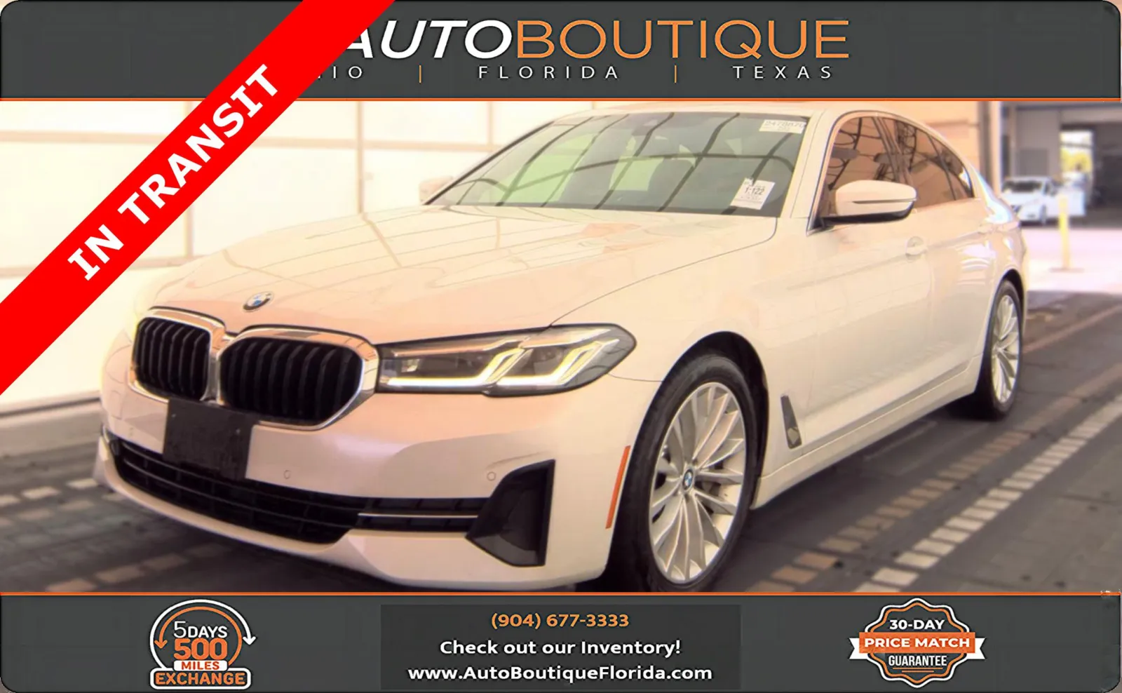 White 2022 BMW 5 Series 530i for sale in Jacksonville, FL