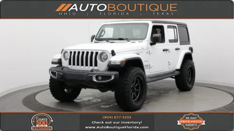 White 2020 Jeep Wrangler Unlimited Sahara for sale in Jacksonville, FL