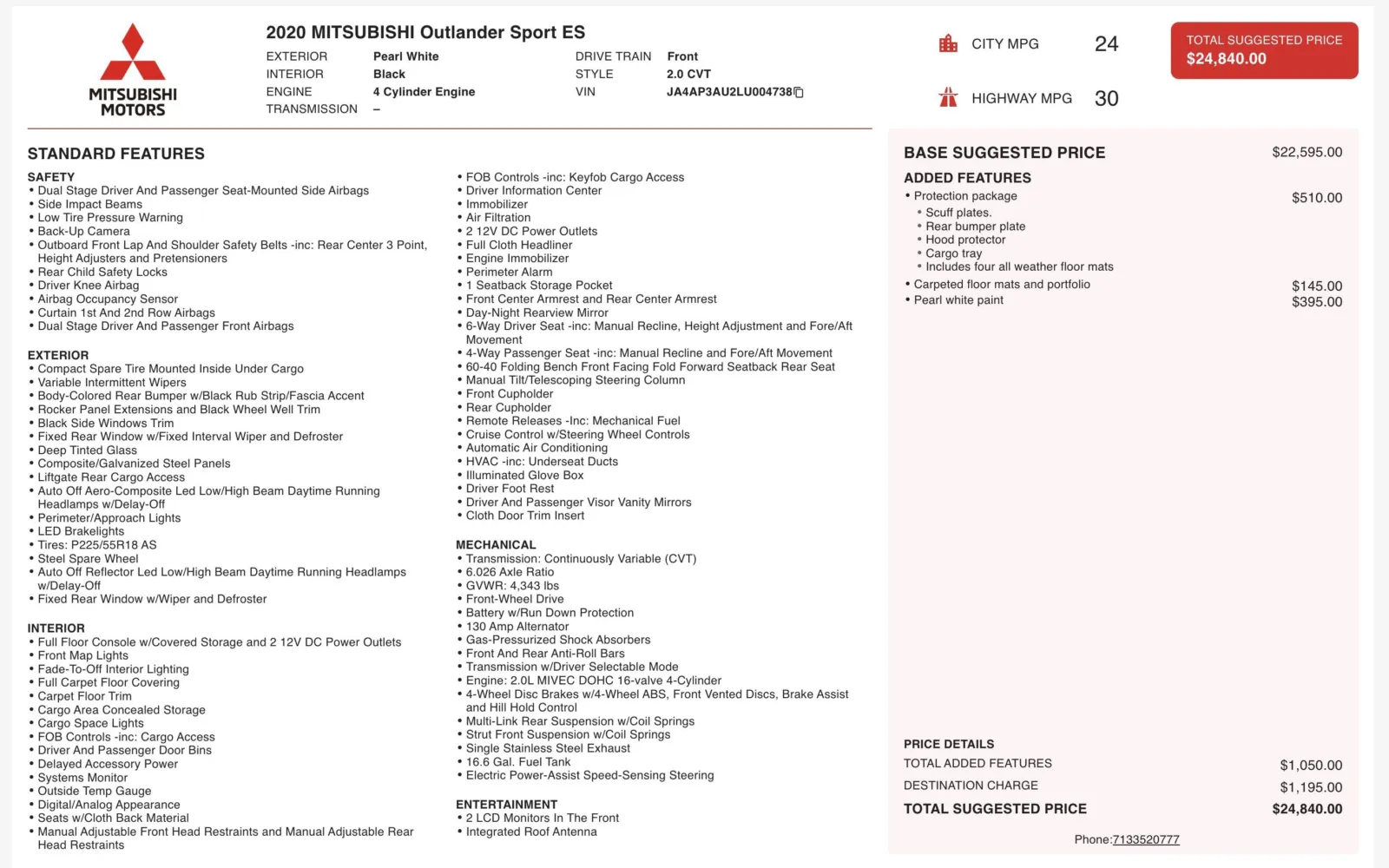 Mitsubishi Outlander Sport photo 4