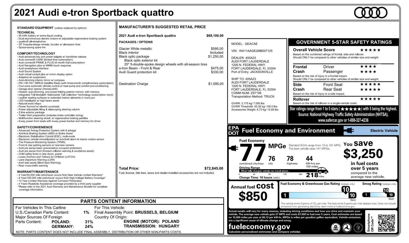 Audi e-tron Sportback photo 4