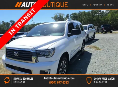 White 2018 Toyota Sequoia Limited for sale in Jacksonville, FL
