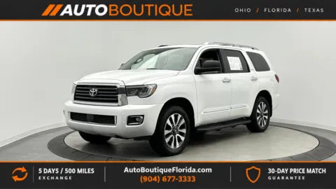White 2018 Toyota Sequoia Limited for sale in Jacksonville, FL
