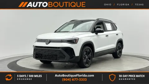 White 2025 Volkswagen Taos SE Black for sale in Jacksonville, FL