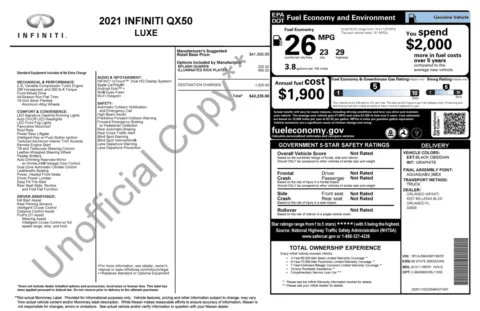 More photos of 2021 INFINITI QX50 LUXE at Auto Boutique Florida, FL