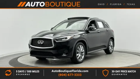 Black 2021 INFINITI QX50 LUXE for sale in Jacksonville, FL