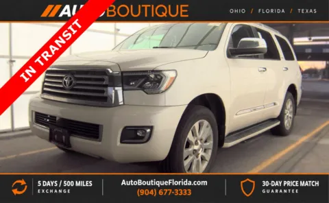 White 2018 Toyota Sequoia Platinum for sale in Jacksonville, FL