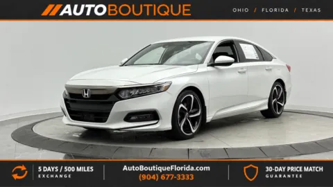 White 2018 Honda Accord Sedan Sport 1.5T for sale in Jacksonville, FL