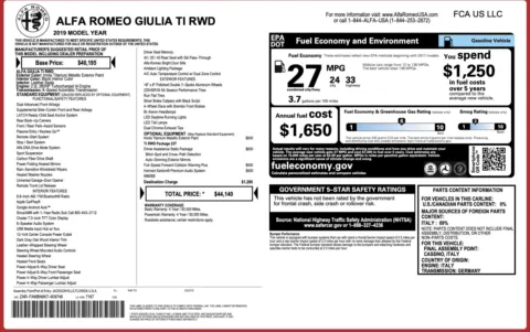 More photos of 2019 Alfa Romeo Giulia Ti at Auto Boutique Florida, FL