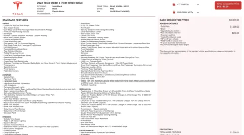 Photos of 2023 Tesla Model 3 for sale in Jacksonville, FL at Auto Boutique Florida