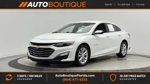 White 2020 Chevrolet Malibu LT for sale in Jacksonville, FL