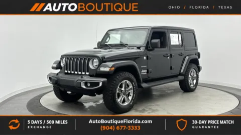 Black 2021 Jeep Wrangler Unlimited Sahara for sale in Jacksonville, FL