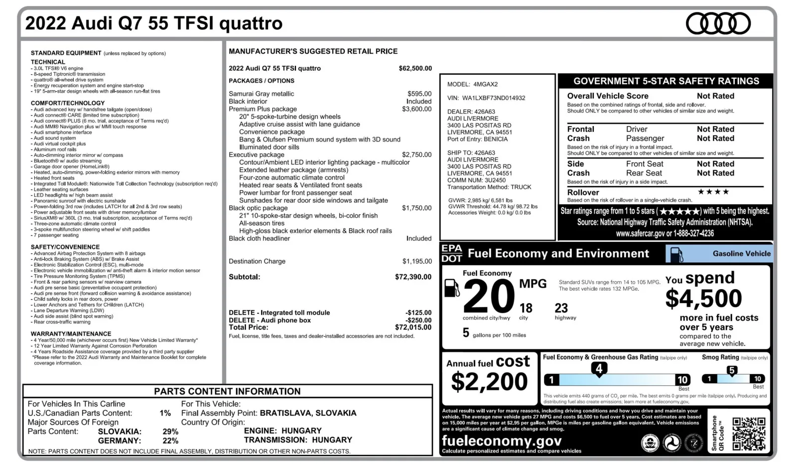 Audi Q7 photo 2