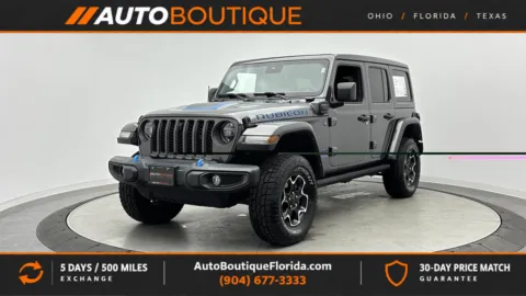Gray 2021 Jeep Wrangler 4xe Unlimited Rubicon for sale in Jacksonville, FL