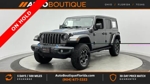Gray 2021 Jeep Wrangler 4xe Unlimited Rubicon for sale in Jacksonville, FL