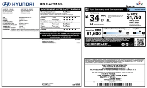 More photos of 2024 Hyundai Elantra SEL at Auto Boutique Florida, FL