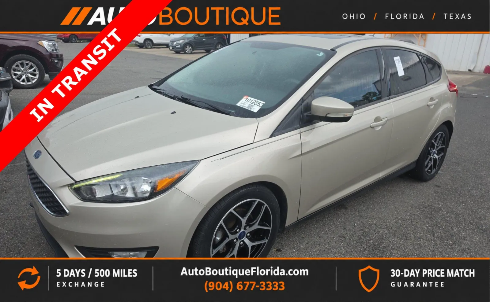 Silver 2017 Ford Focus SEL for sale in Jacksonville, FL