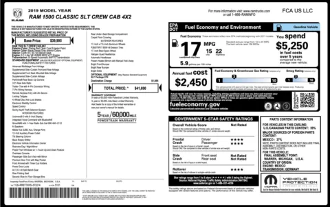 Photos of 2019 Ram 1500 Classic SLT for sale in Jacksonville, FL at Auto Boutique Florida
