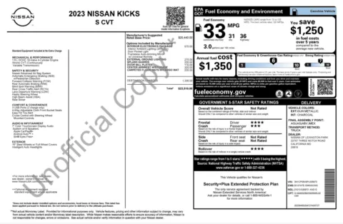 Photos of 2023 Nissan Kicks S for sale in Jacksonville, FL at Auto Boutique Florida