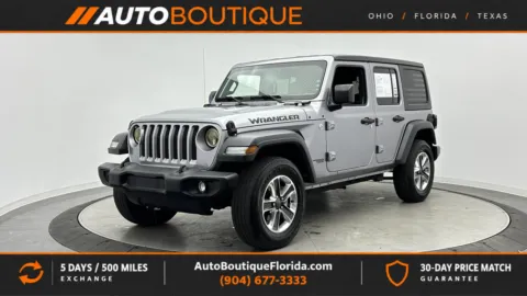Silver 2018 Jeep Wrangler Unlimited Sport S for sale in Jacksonville, FL