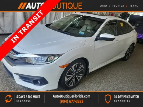 White 2018 Honda Civic Sedan EX-T for sale in Jacksonville, FL