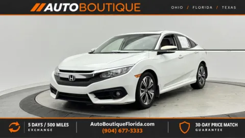 White 2018 Honda Civic Sedan EX-T for sale in Jacksonville, FL
