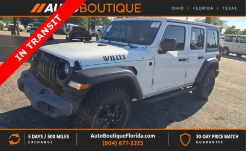 White 2020 Jeep Wrangler Unlimited Willys for sale in Jacksonville, FL