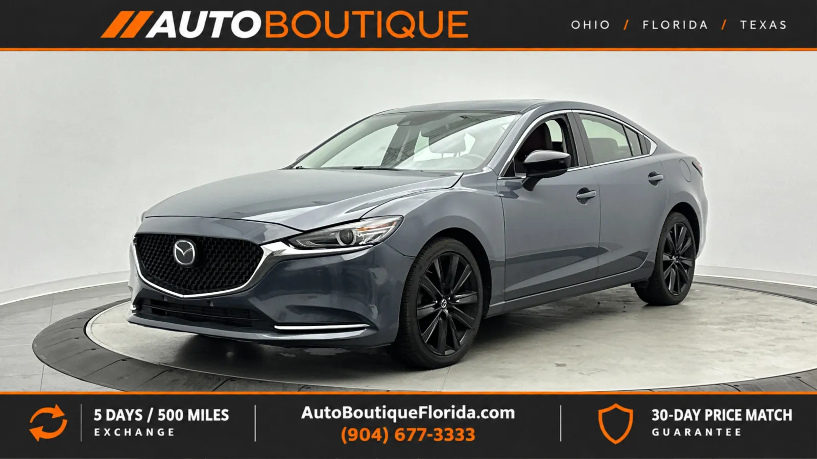 Gray 2021 Mazda Mazda6 Carbon Edition for sale in Jacksonville, FL