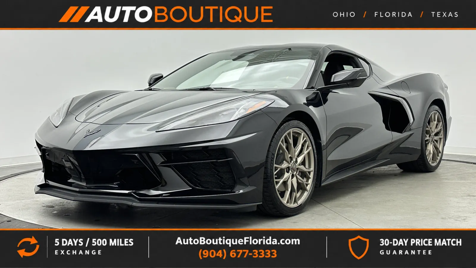 Black 2024 Chevrolet Corvette 2LT for sale in Jacksonville, FL
