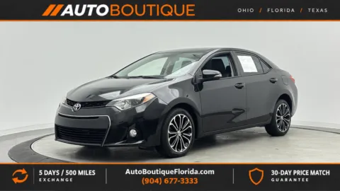 Black 2016 Toyota Corolla S Plus for sale in Jacksonville, FL