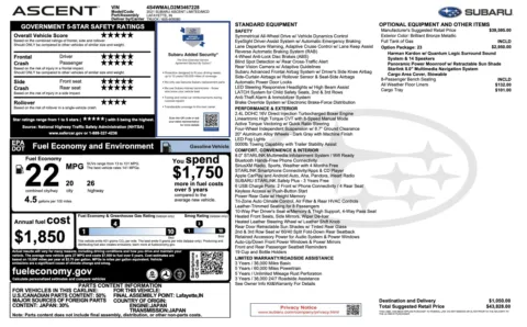 More photos of 2021 Subaru Ascent Limited at Auto Boutique Florida, FL