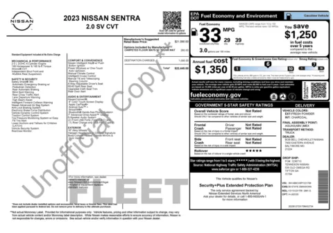 More photos of 2023 Nissan Sentra SV at Auto Boutique Florida, FL