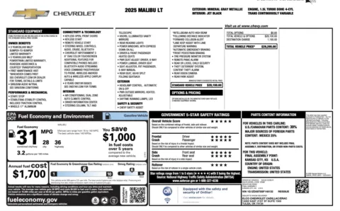 More photos of 2025 Chevrolet Malibu LT at Auto Boutique Florida, FL