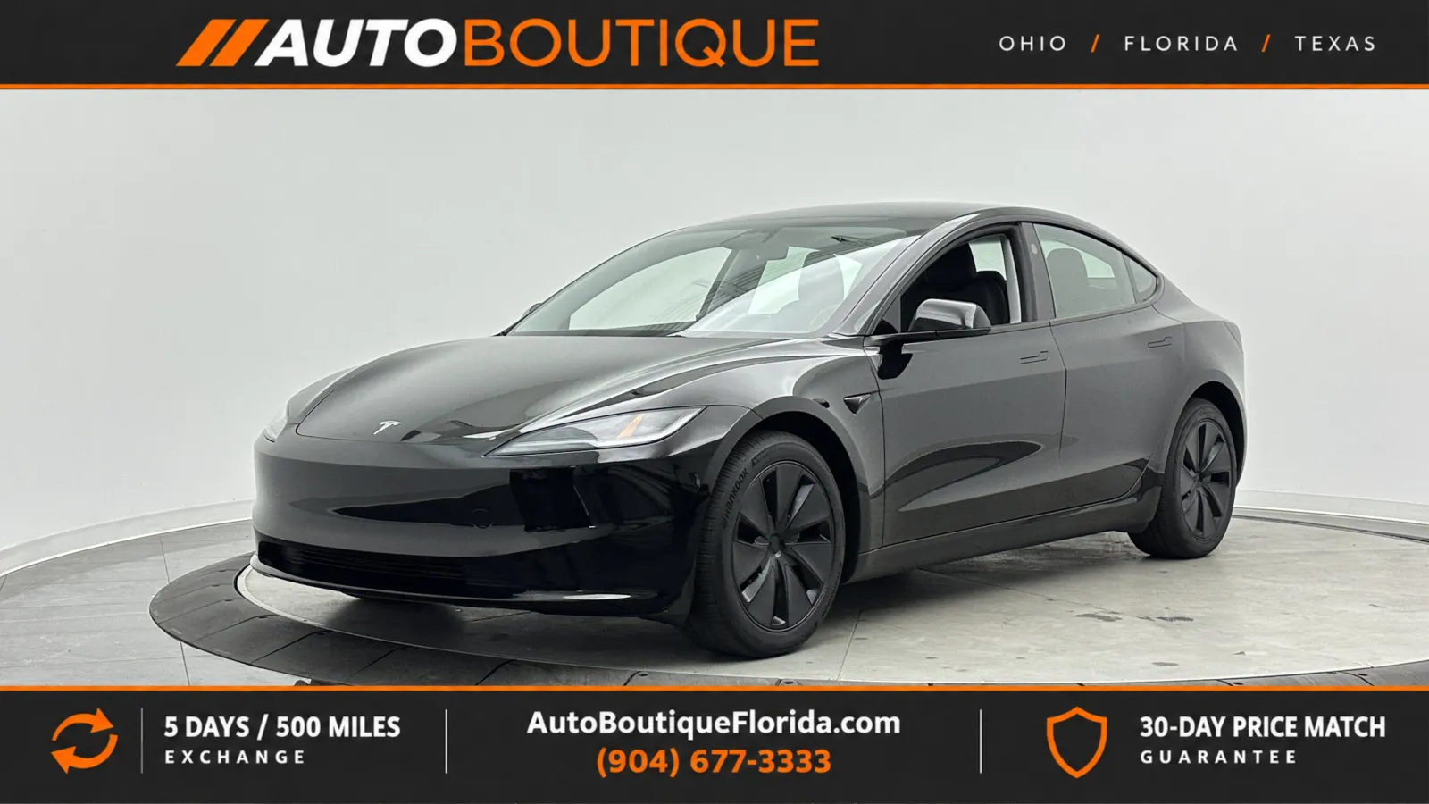 Black 2025 Tesla Model 3 Long Range for sale in Jacksonville, FL