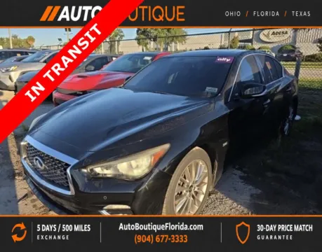 Black 2018 INFINITI Q50 3.0t LUXE for sale in Jacksonville, FL