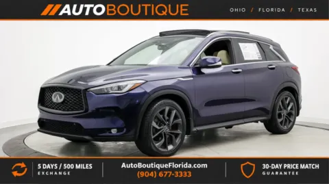 Blue 2019 INFINITI QX50 ESSENTIAL for sale in Jacksonville, FL