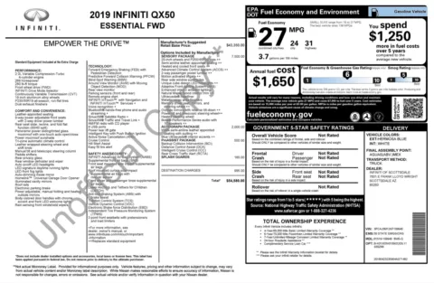 More photos of 2019 INFINITI QX50 ESSENTIAL at Auto Boutique Florida, FL