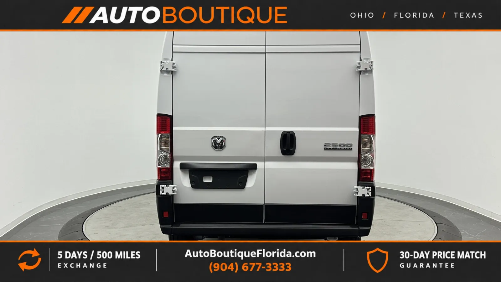 White 2026 Ram ProMaster Cargo Van Tradesman for sale in Jacksonville, FL