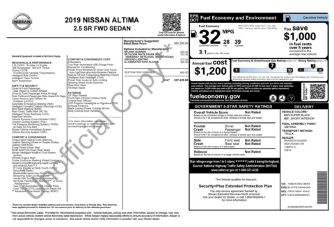 More photos of 2019 Nissan Altima 2.5 SR at Auto Boutique Florida, FL