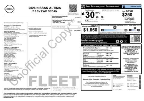 More photos of 2026 Nissan Altima SV at Auto Boutique Florida, FL