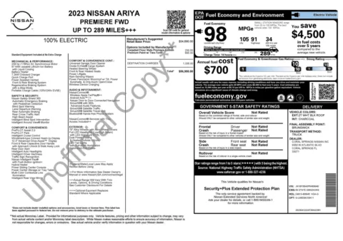 Photos of 2023 Nissan ARIYA PREMIERE for sale in Jacksonville, FL at Auto Boutique Florida