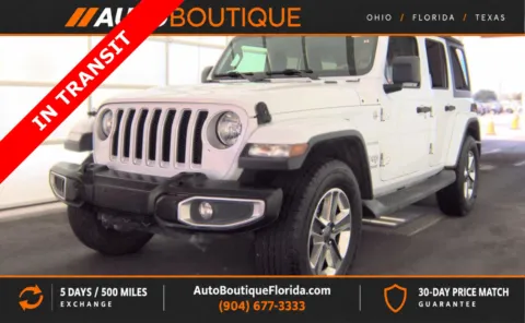 White 2019 Jeep Wrangler Unlimited Sahara for sale in Jacksonville, FL
