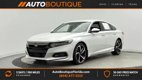 White 2018 Honda Accord Sedan Sport 1.5T for sale in Jacksonville, FL
